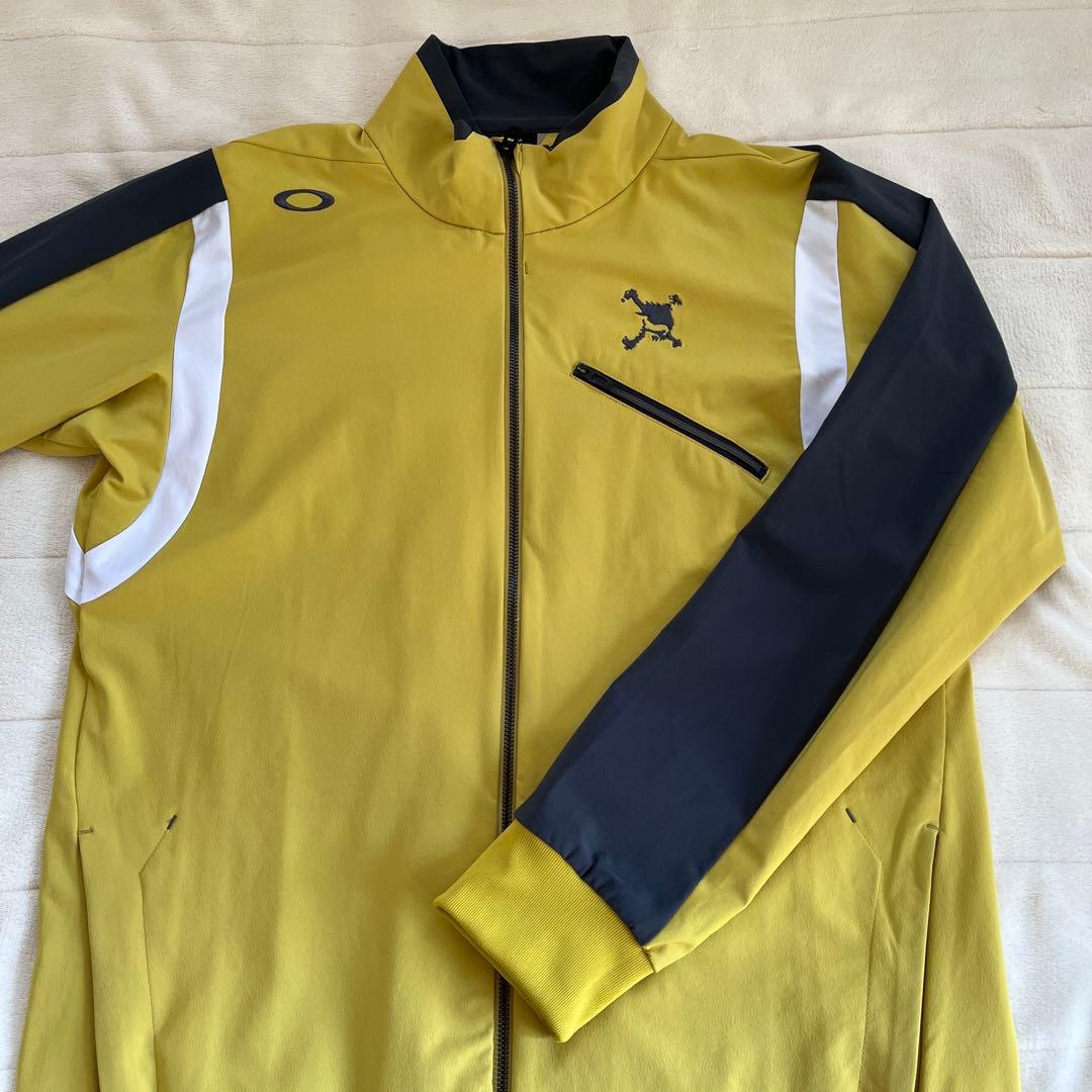 オークリー ゴルフウェア 長袖ウインドブレーカー サイズＬ 黄色 日本正規品