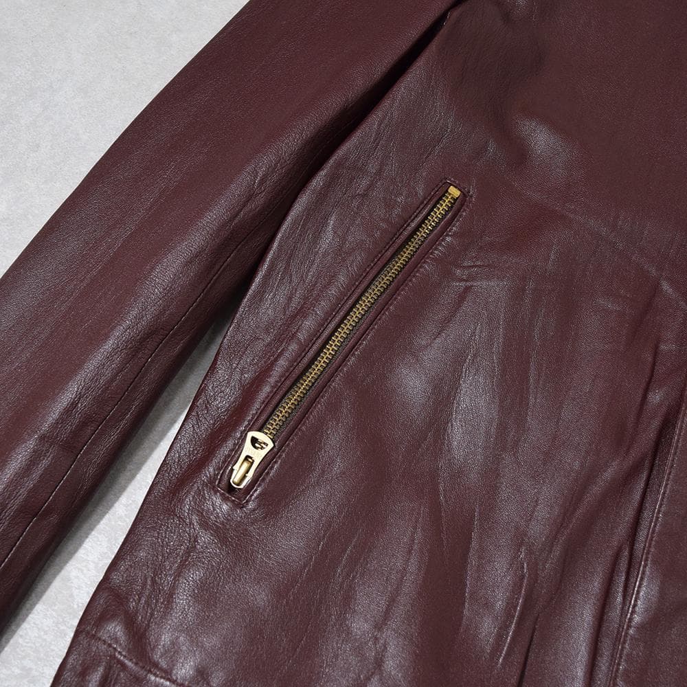 ポールスミス R.NEWBOLD 羊革 A-2 レザーフライトジャケット L