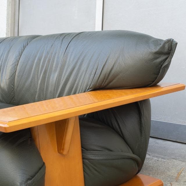 モリシゲ MORISHIGE 森繁 Gアーク レザーソファ 2人掛け 本革