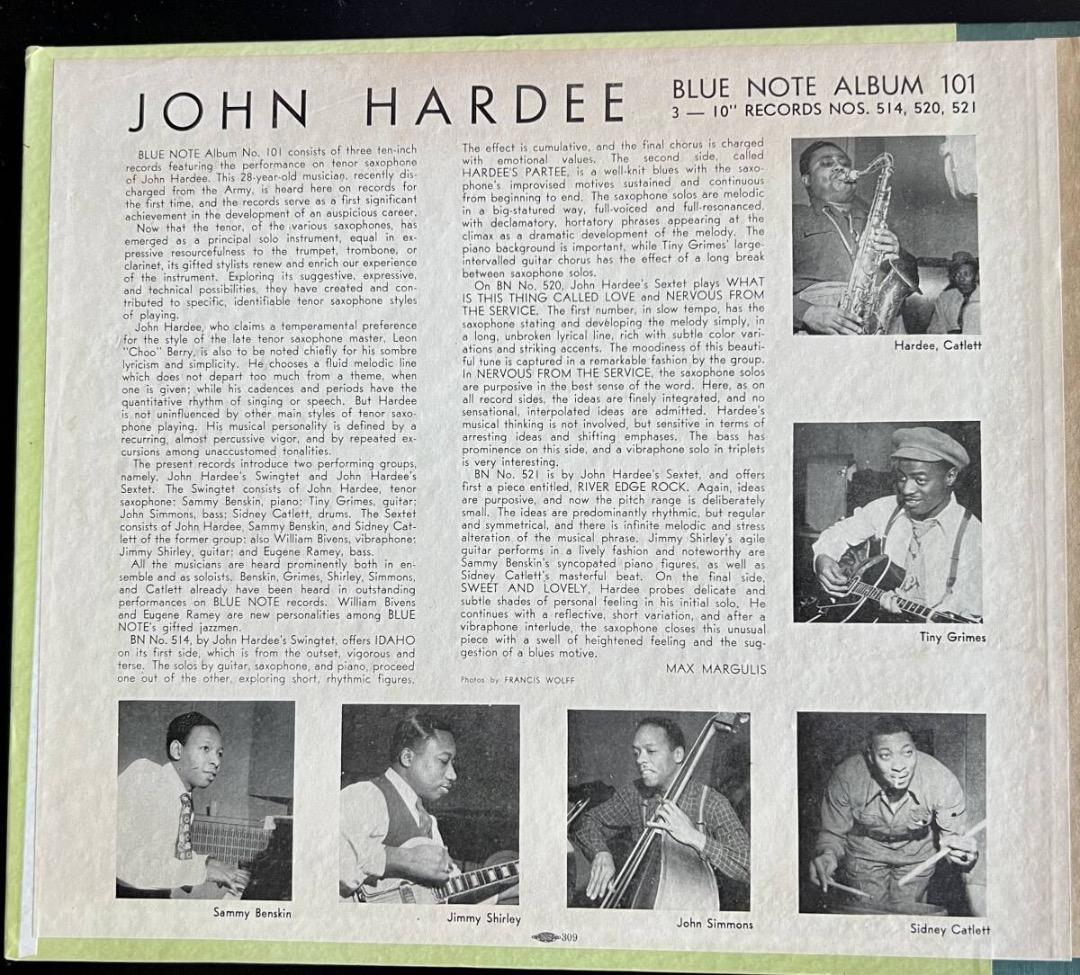 洋楽 BLUE NOTE 78 SET ; JOHN HARDEE