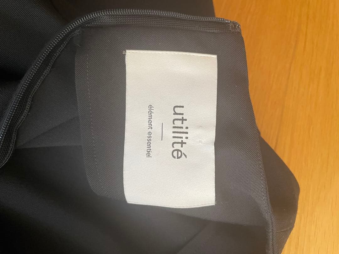 utilite aranciato別注 T/Wギャバ フレアーワンピース