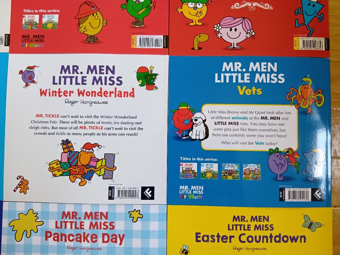 正規品 新品 Mr. Men 大きいサイズ 10冊セット 幼児 洋書 英語 絵本