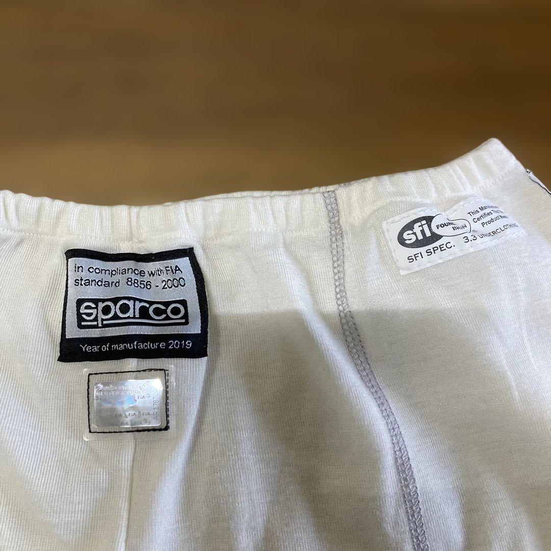 Sparco スパルコ レーシングアンダーウェア 上下セット　クリーム色