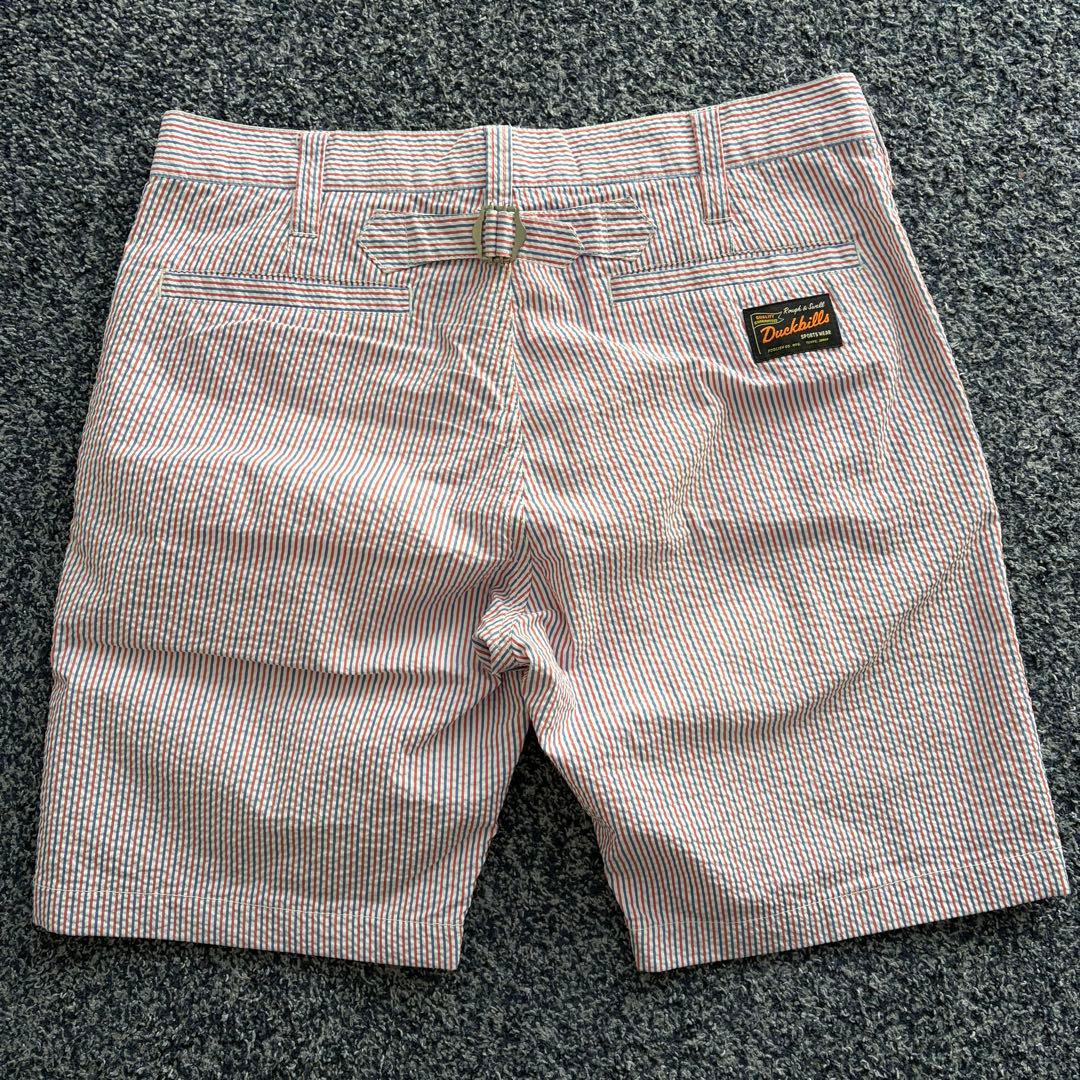 ラフアンドスウェル　シアサッカー　ストレッチ　ハーフパンツ　裏地メッシュ　L