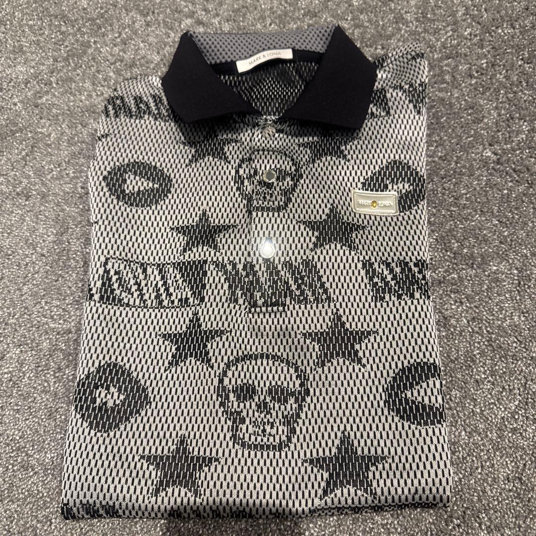 スカルプリント ポロシャツ 46サイズ