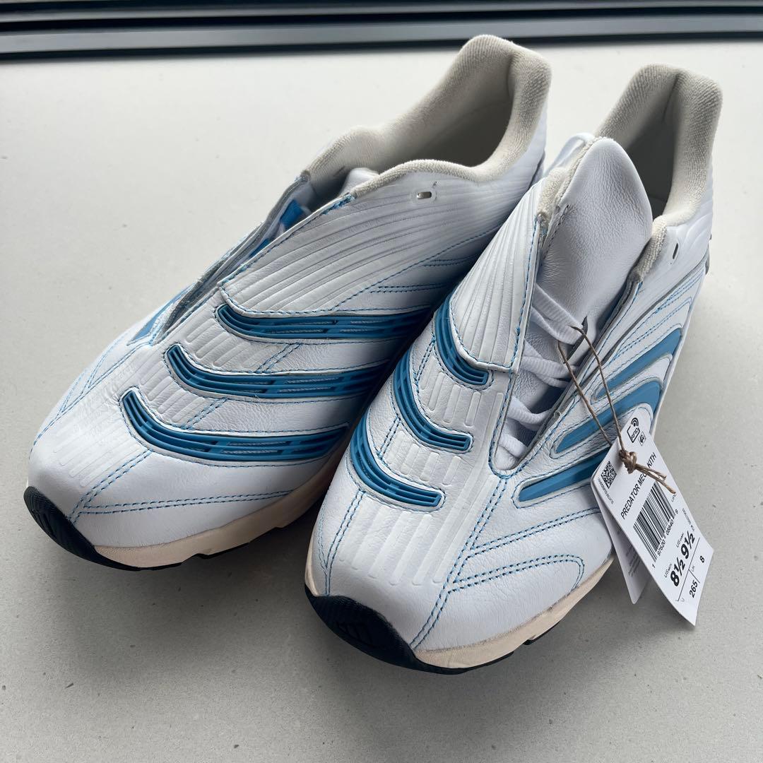 【新品タグ付】adidas✖︎KITH /白・ブルー/スポーツシューズ/コラボ