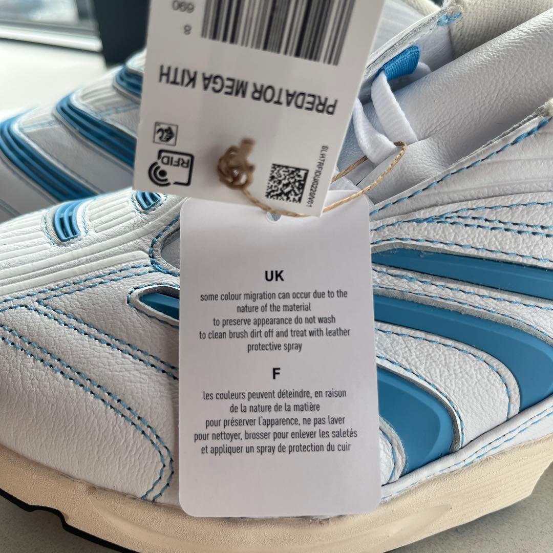 【新品タグ付】adidas✖︎KITH /白・ブルー/スポーツシューズ/コラボ