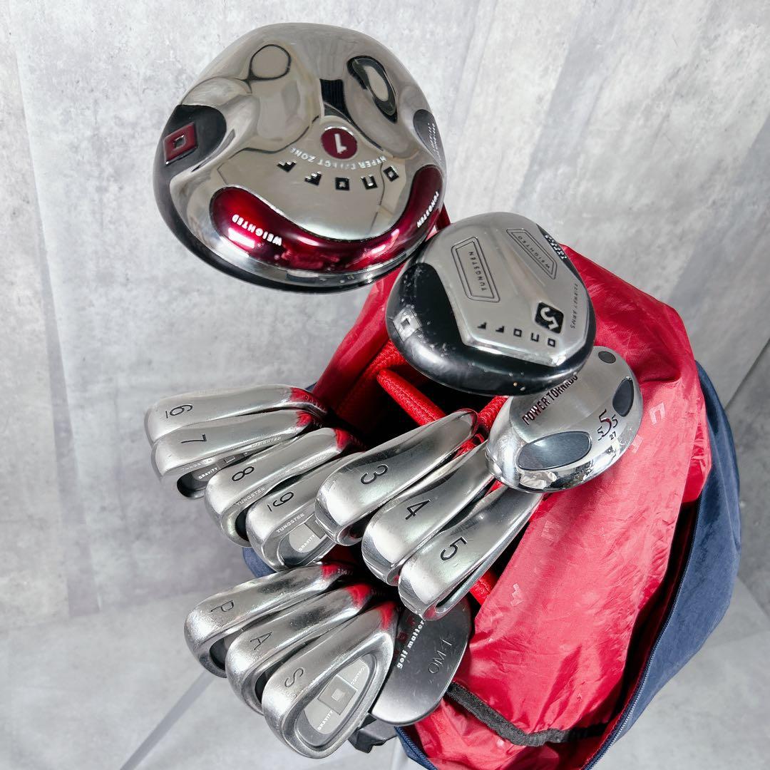 V840 オノフ キャスコ ゴルフクラブ メンズ フルセット 青 赤 かっこいい