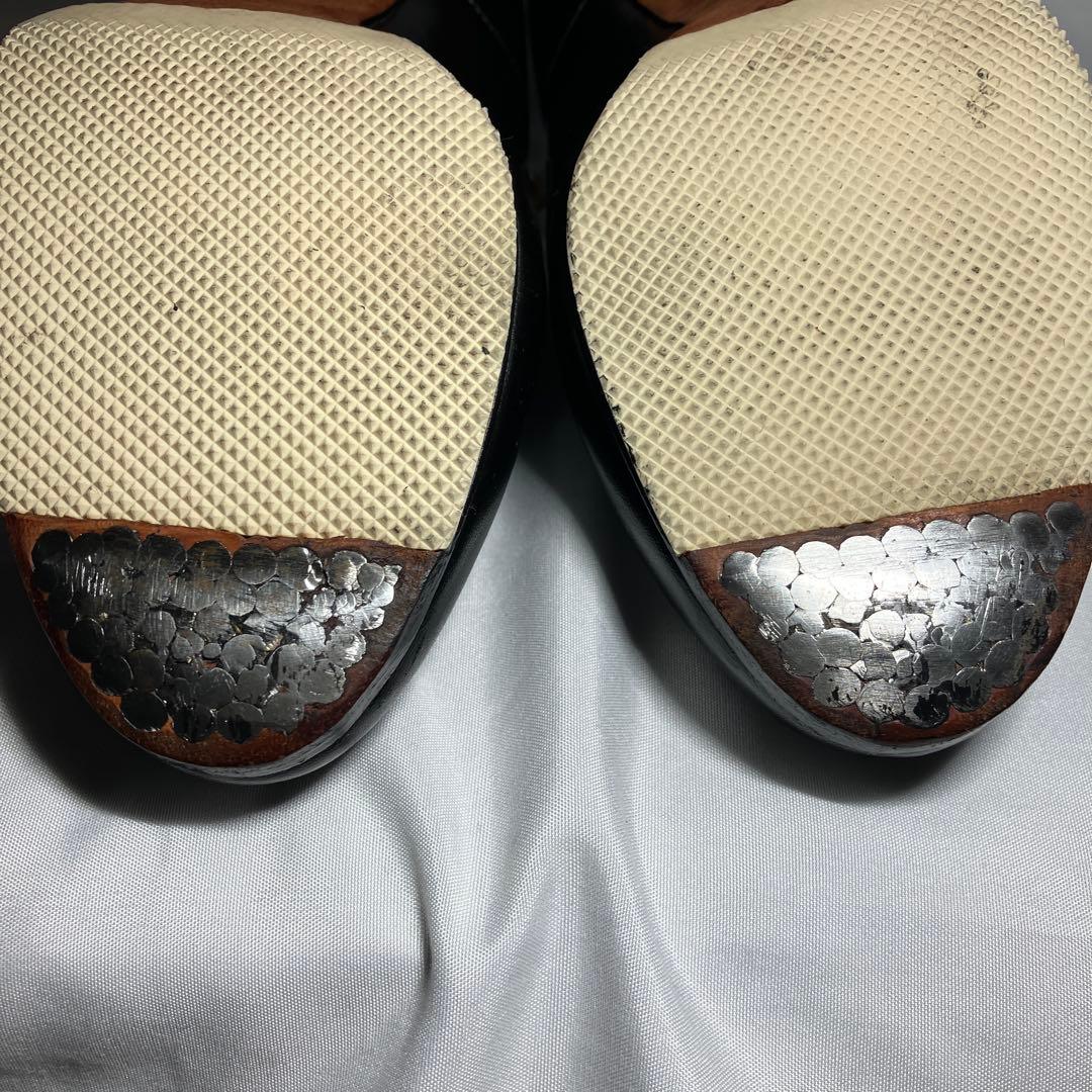 フラメンコシューズ チャコット Chacott 23cm 黒 レザー