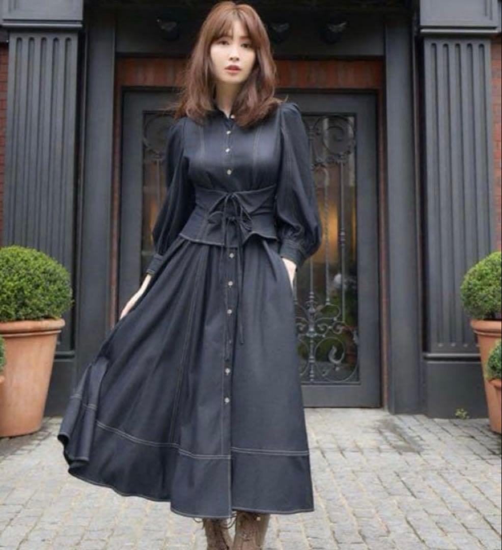 【美品】　Her lip to　Loulou Corset Long Dress