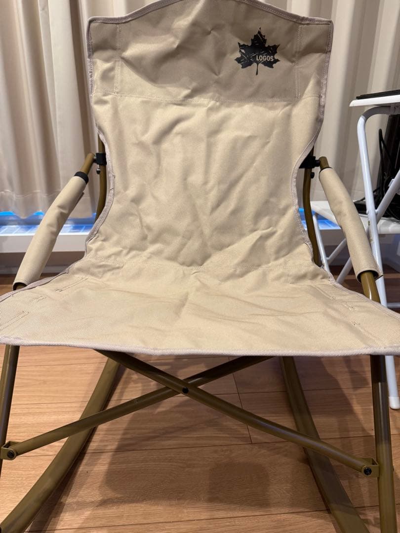 LOGOS 折りたたみロッキングチェア　ベージュ