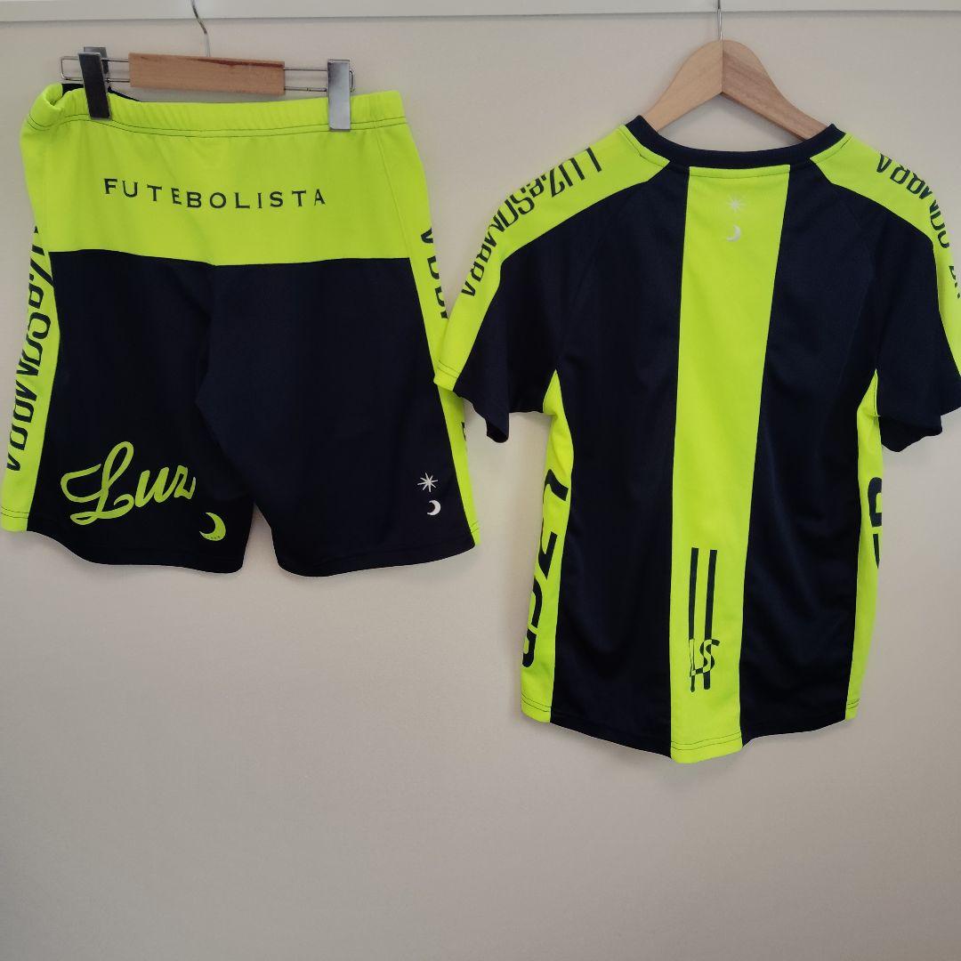 Sサイズ ルースイソンブラ スポーツシャツ ネイビー/蛍光イエロー