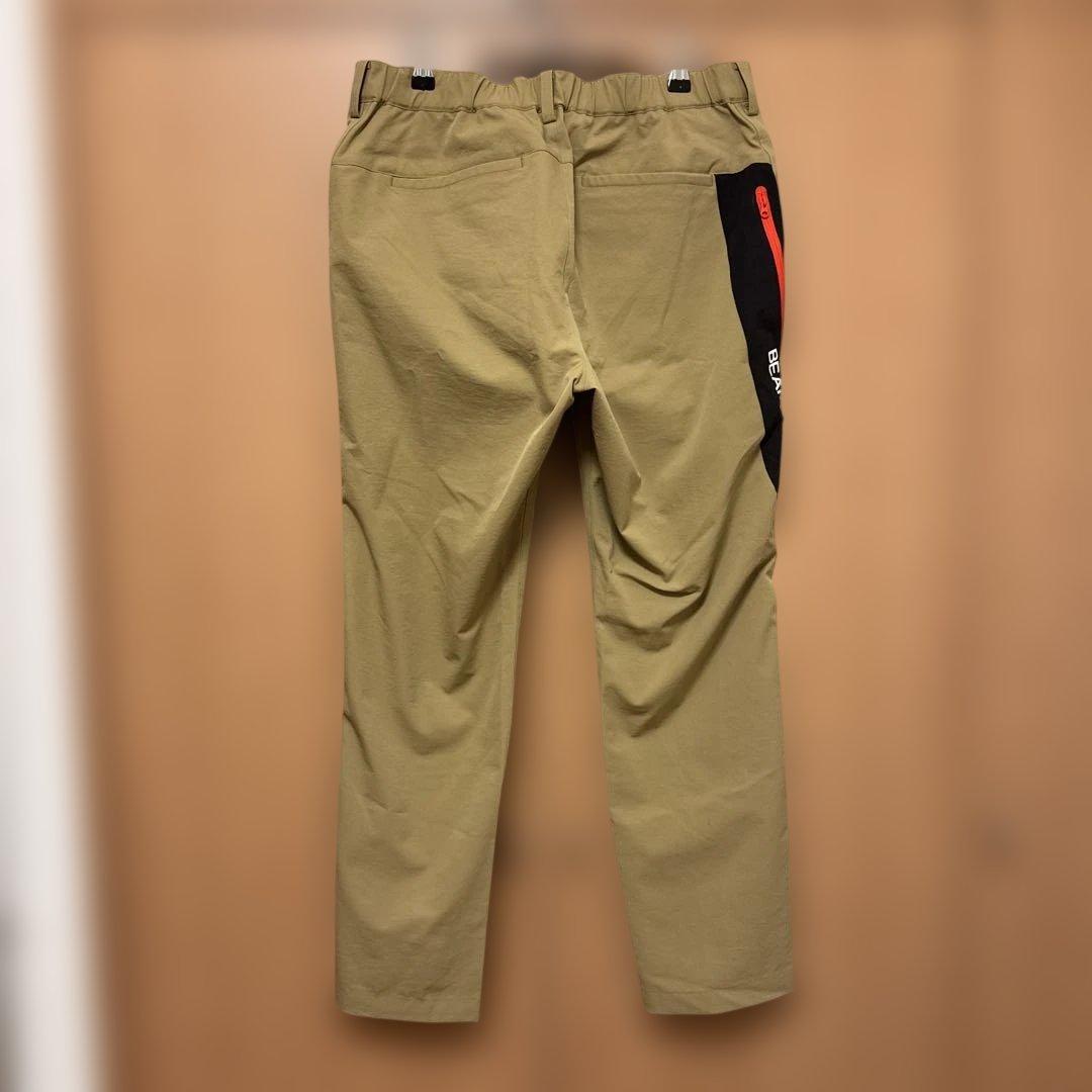 BEAMS GOLF オレンジレーベル サイドロゴ ジップ ストレッチパンツL