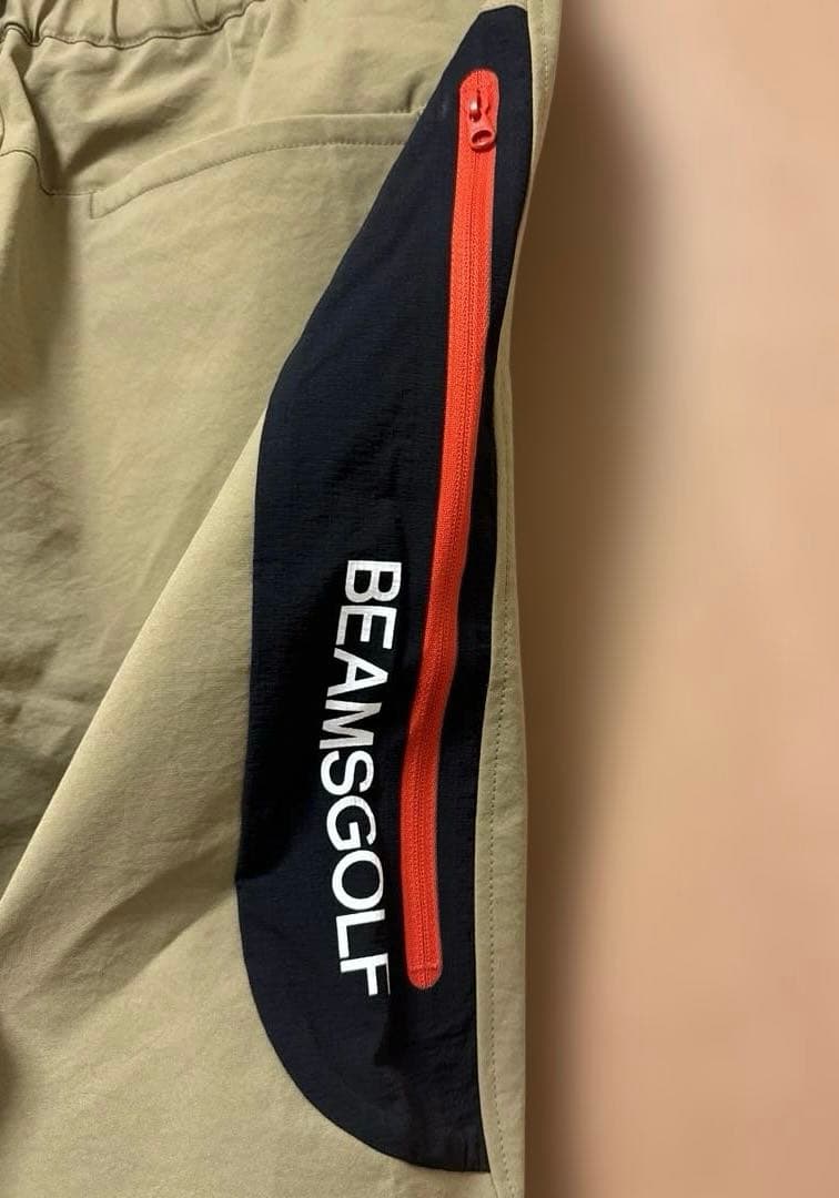 BEAMS GOLF オレンジレーベル サイドロゴ ジップ ストレッチパンツL
