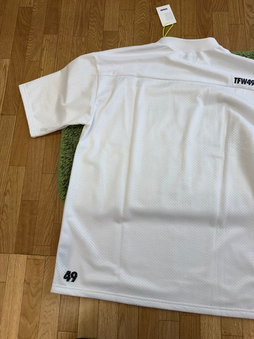 新品正規品TFW49/XL】吸汗速乾ドライ素材半袖モックネックシャツ高機能高品質