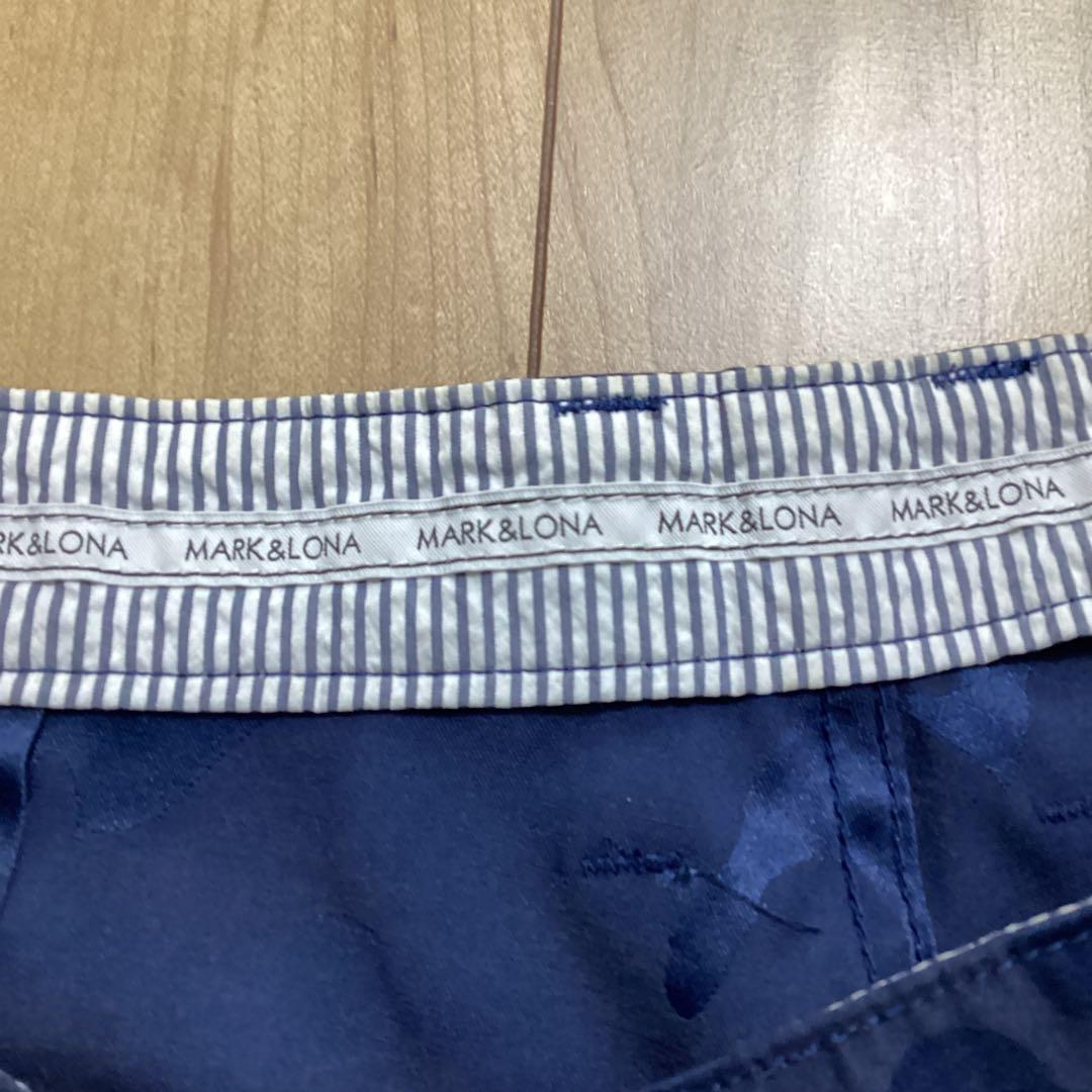 MARK&LONA 迷彩柄 ネイビーショートパンツ