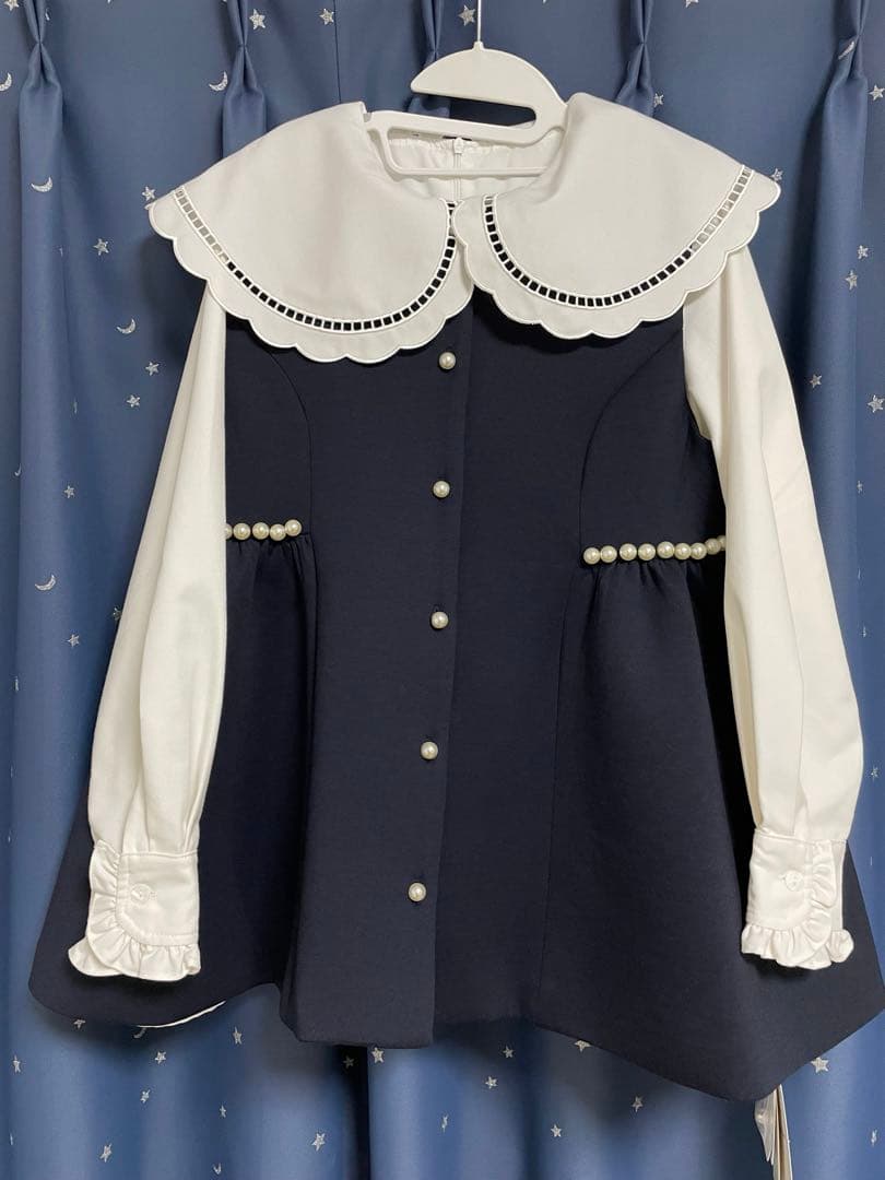 【未使用タグ付き】Fitmore パールジレ　ネイビー(おまけ付き)