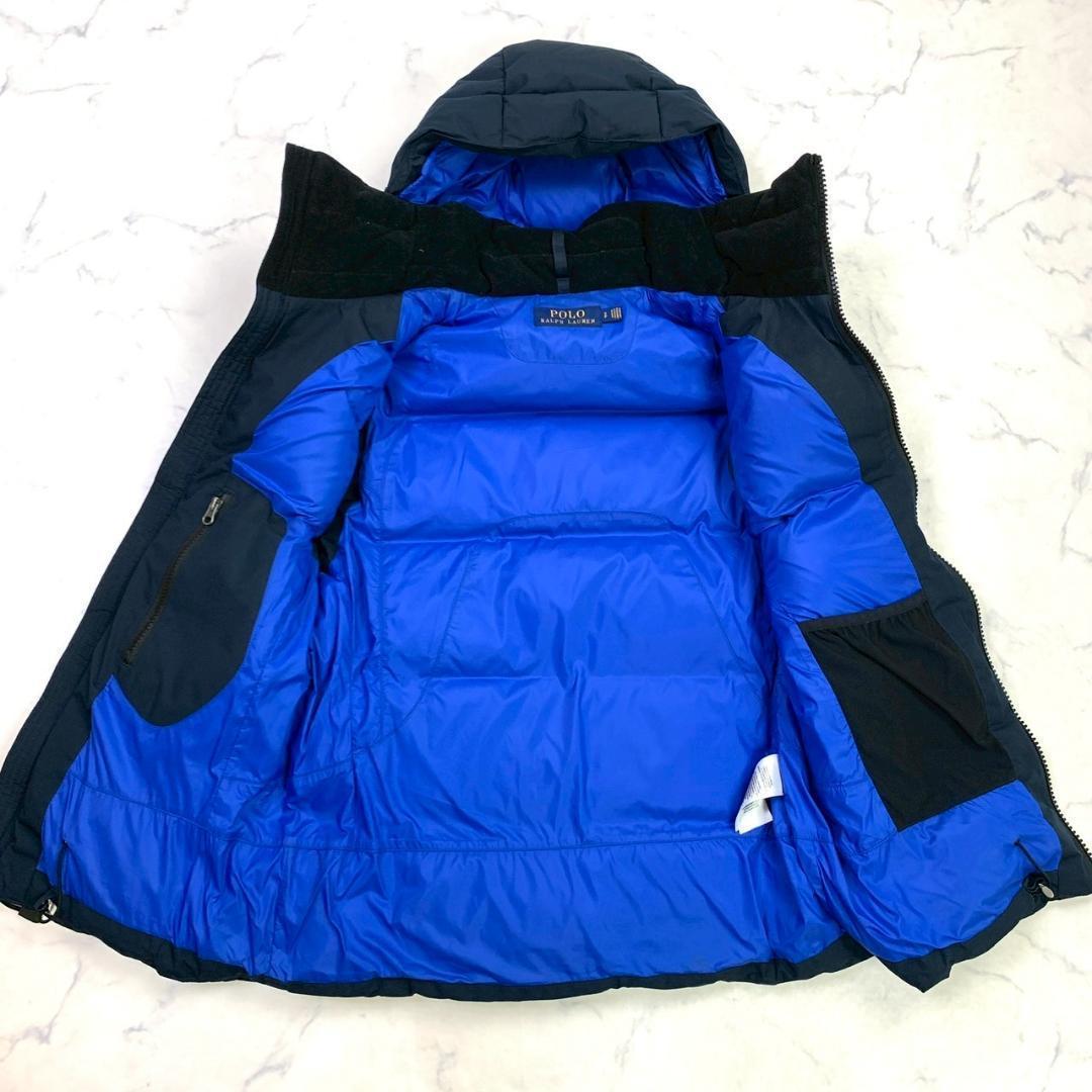 ポロラルフローレン ダウンベスト ビッグポニー刺繍 ネイビー S　D606