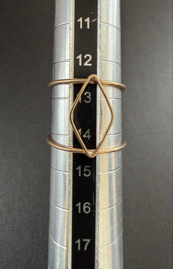 ななみ アッシュペーフランス ダイヤモンド形状オープンリング➕他2点