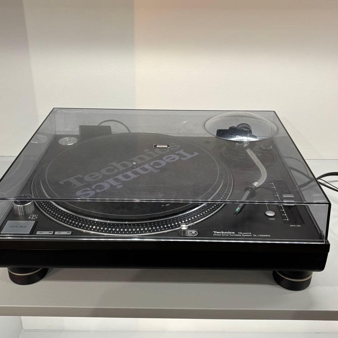 D*N様 Technics ターンテーブルSL-1200MK5ブラック2台セット