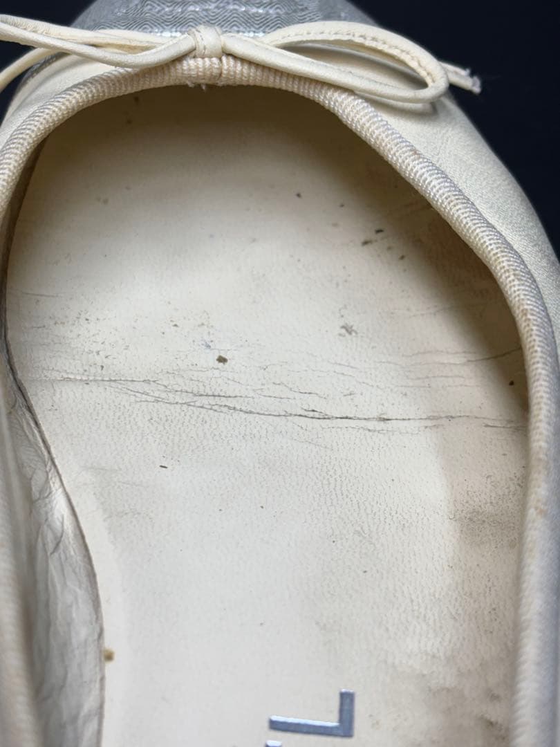 CHANEL バレエシューズ フラット シャネル バイカラー 36 1/2C