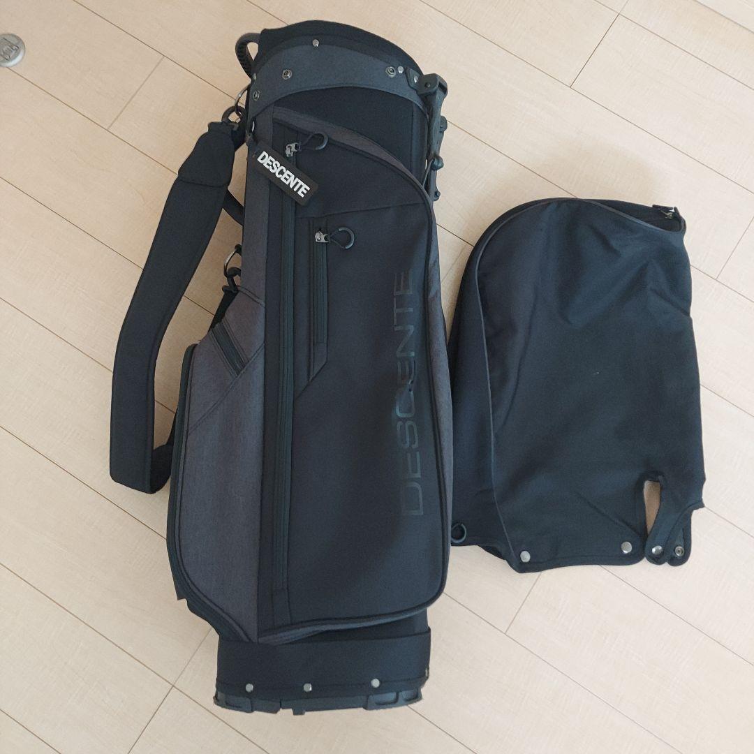 DESCENTE デサント キャディバッグ 軽量 スタンド ブラック ★美品