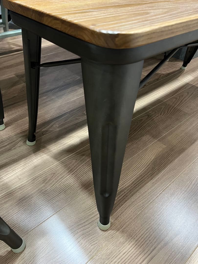 【大阪羽曳野市引取】ダイニングテーブル 4点セット ヴィンテージ風 カフェ