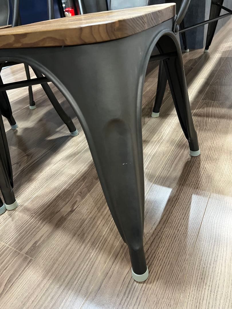 【大阪羽曳野市引取】ダイニングテーブル 4点セット ヴィンテージ風 カフェ