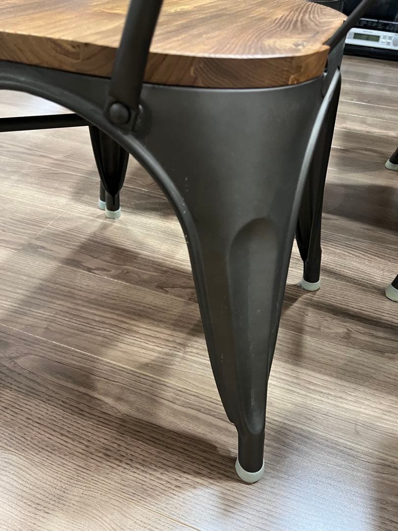 【大阪羽曳野市引取】ダイニングテーブル 4点セット ヴィンテージ風 カフェ