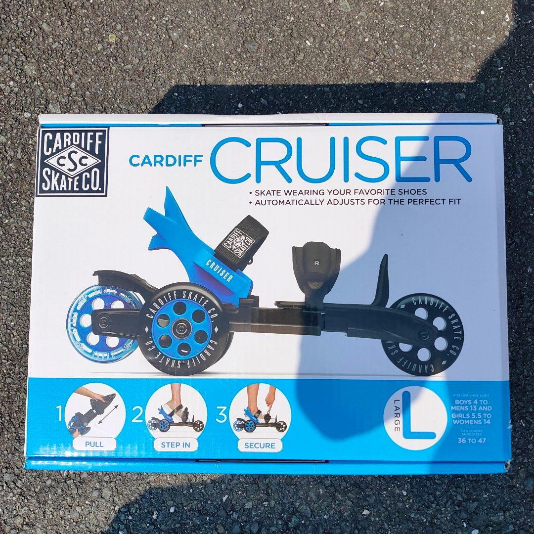 カーディフスケート CARDIFF 装着簡単！スケートシューズ Lサイズ