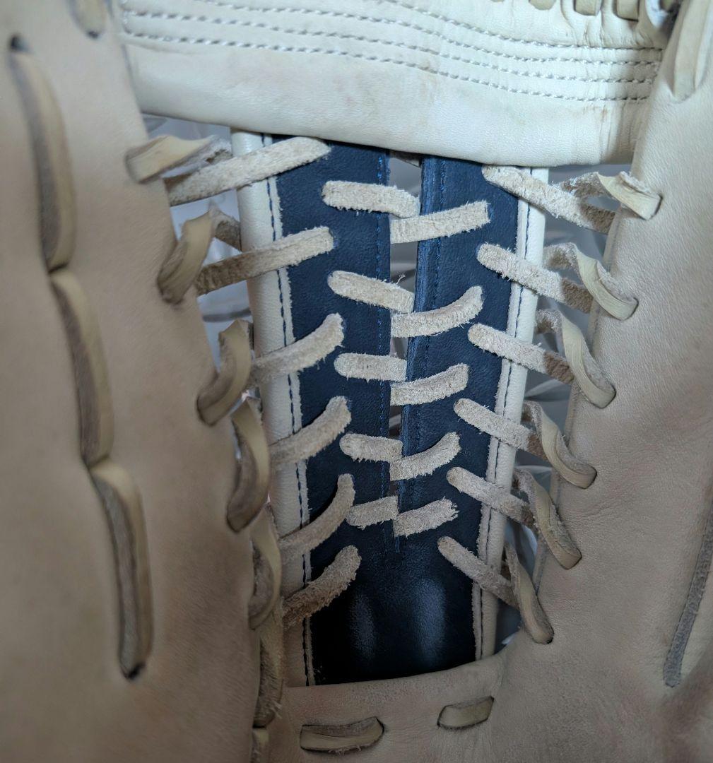 Mizuno ミズノ軟式グローブ ベージュ/ネイビープロフェッショナルグローバル