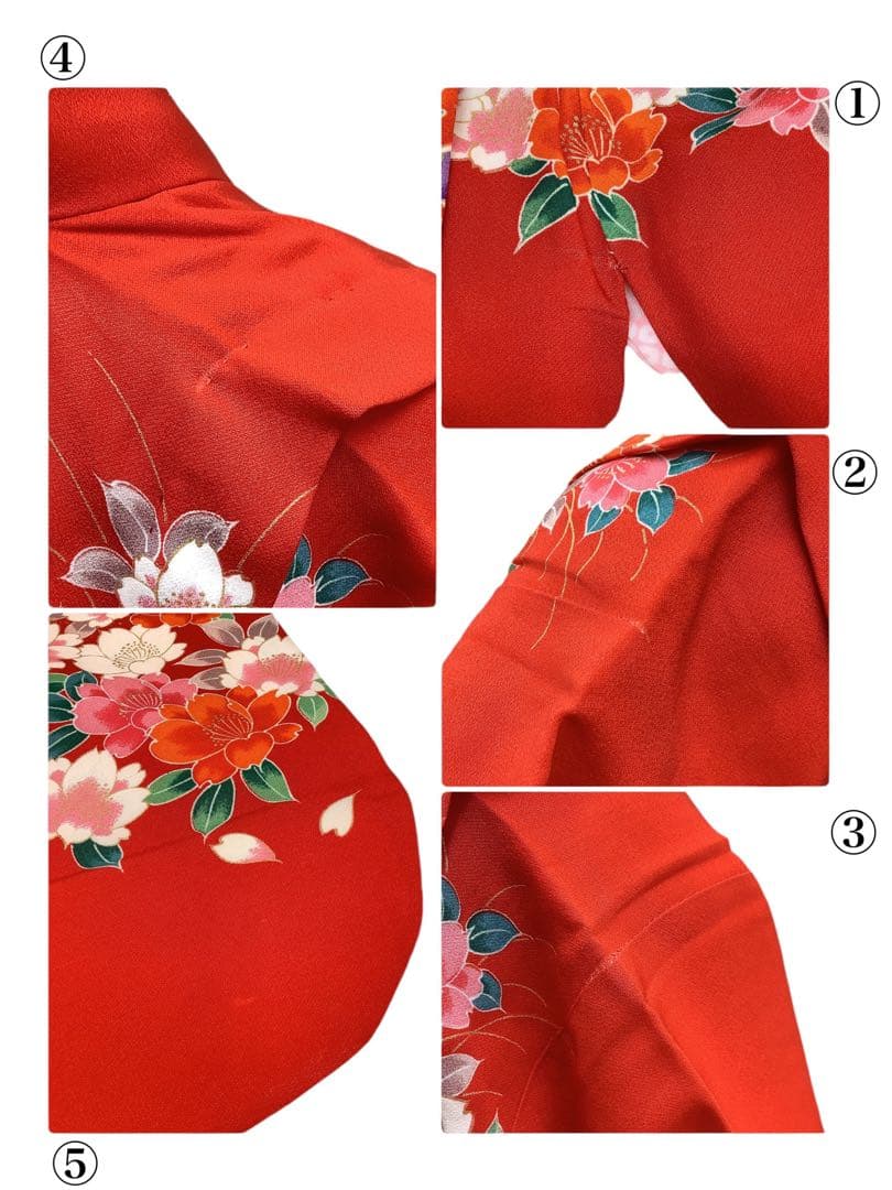 ◎mk-1279　七五三　女の子　7歳　着物襦袢2点セット　7-10