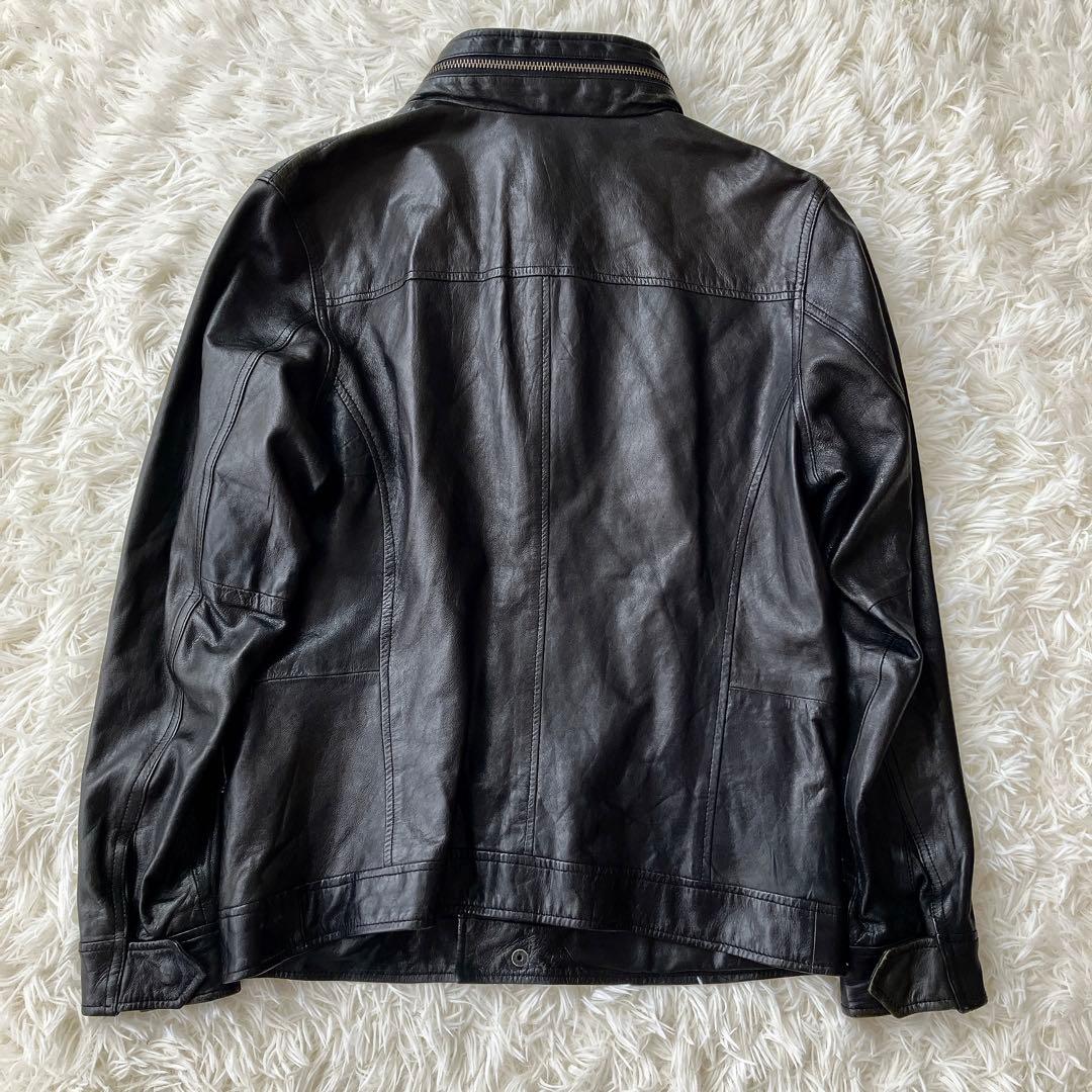 BACK NUMBER M-65型 ラムレザージャケット 黒 M バックナンバー