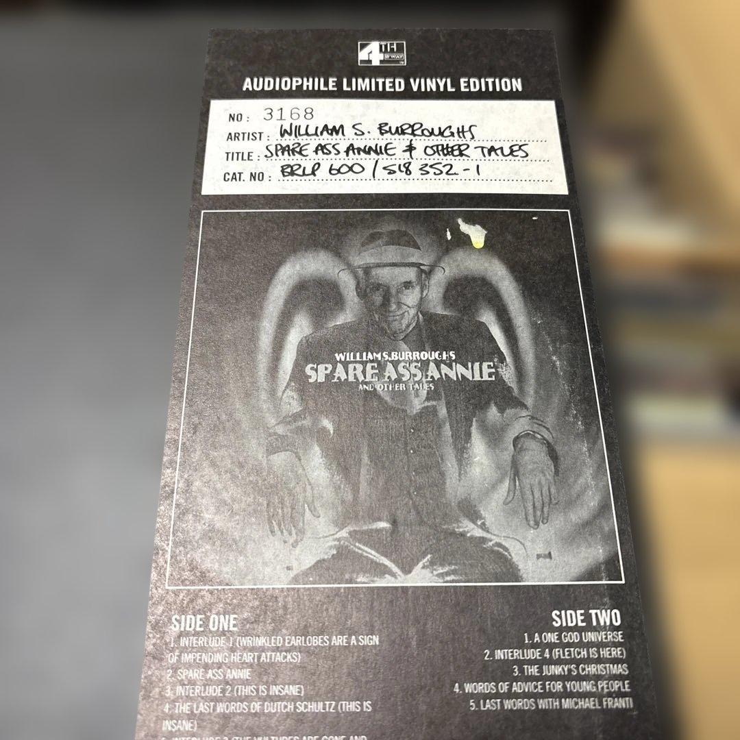 洋楽 william s.burroughs spare ass annie