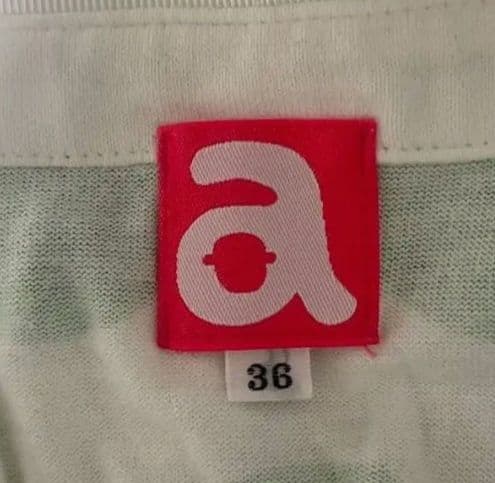 アルチビオ▶半袖ポロシャツ ホワイトグリーン ドット柄 サイズ36 ゴルフ