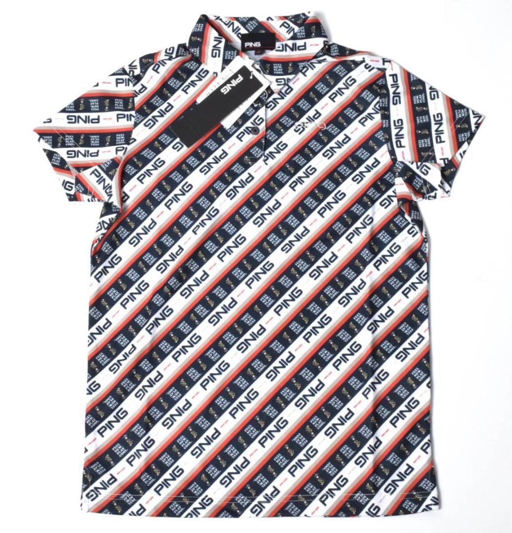 未使用 PING ピン ゴルフ プリント セットアップ 上下 SS レディース