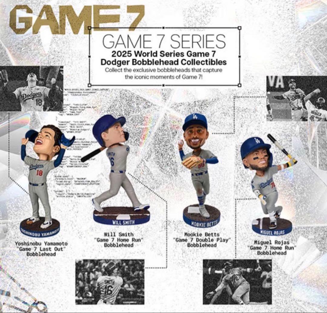 ドジャース　ウイルスミス　ボブルヘッド Game 7 ホームラン　来場者限定