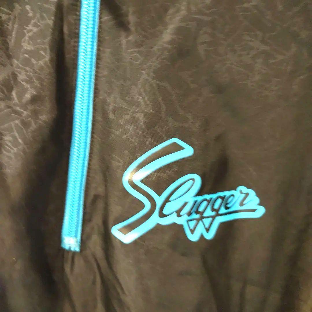 Slugger フード付きジャケット上下 M 黒/青