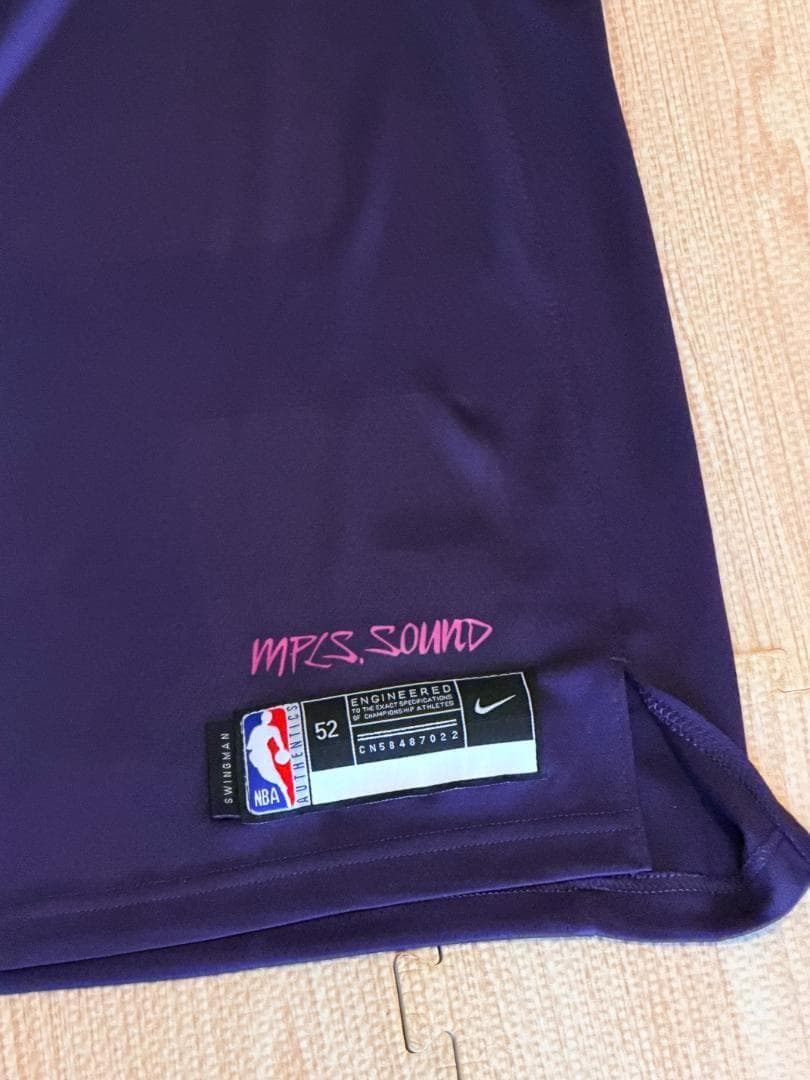 NBA ウルブズ アンソニー・エドワーズ ユニフォーム XL 紫