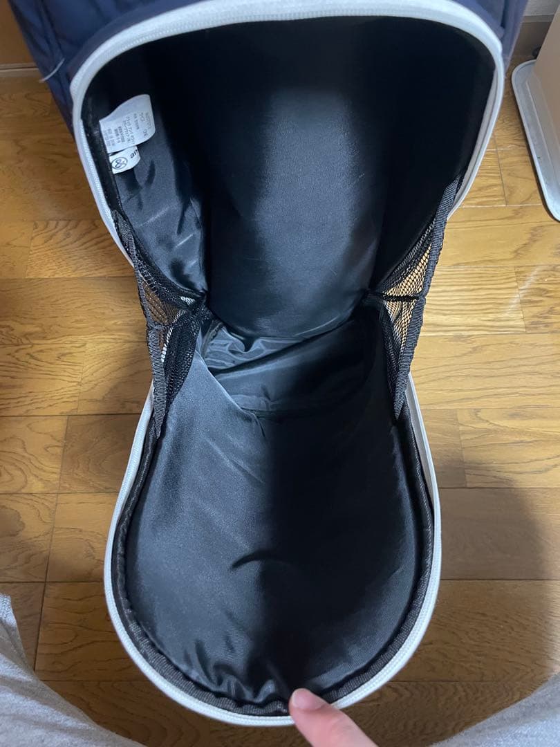 and per se アンパスィ 9型キャディバッグ ネイビー/ホワイト