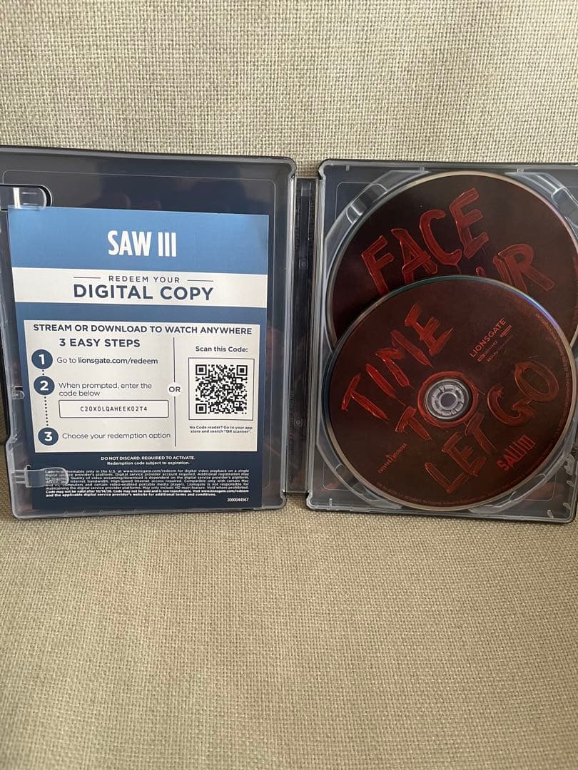 SAW１〜4スチールブック　未開封ブリキ看板