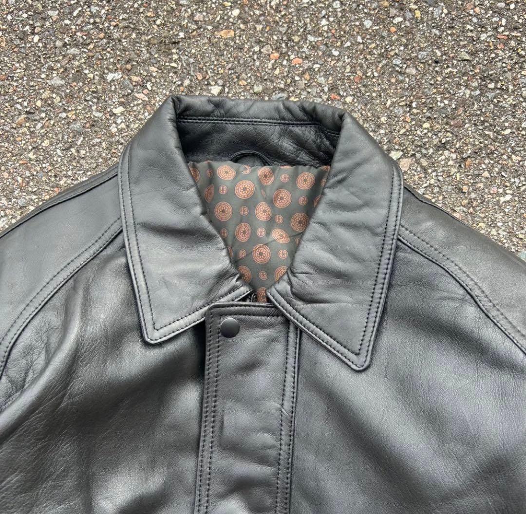 羊革 短丈 leather jacket レザージャケット 90s y2k