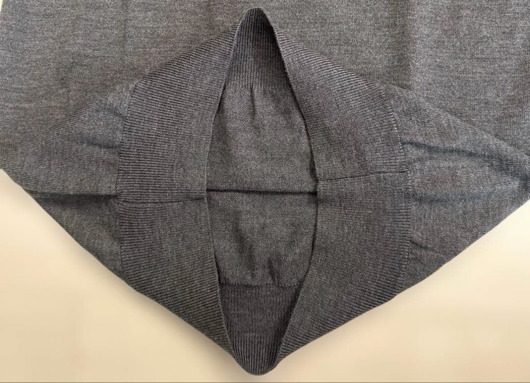 ビームスゴルフ　パープルレーベル　レディース　ハーフジップ　ウール ニット　M