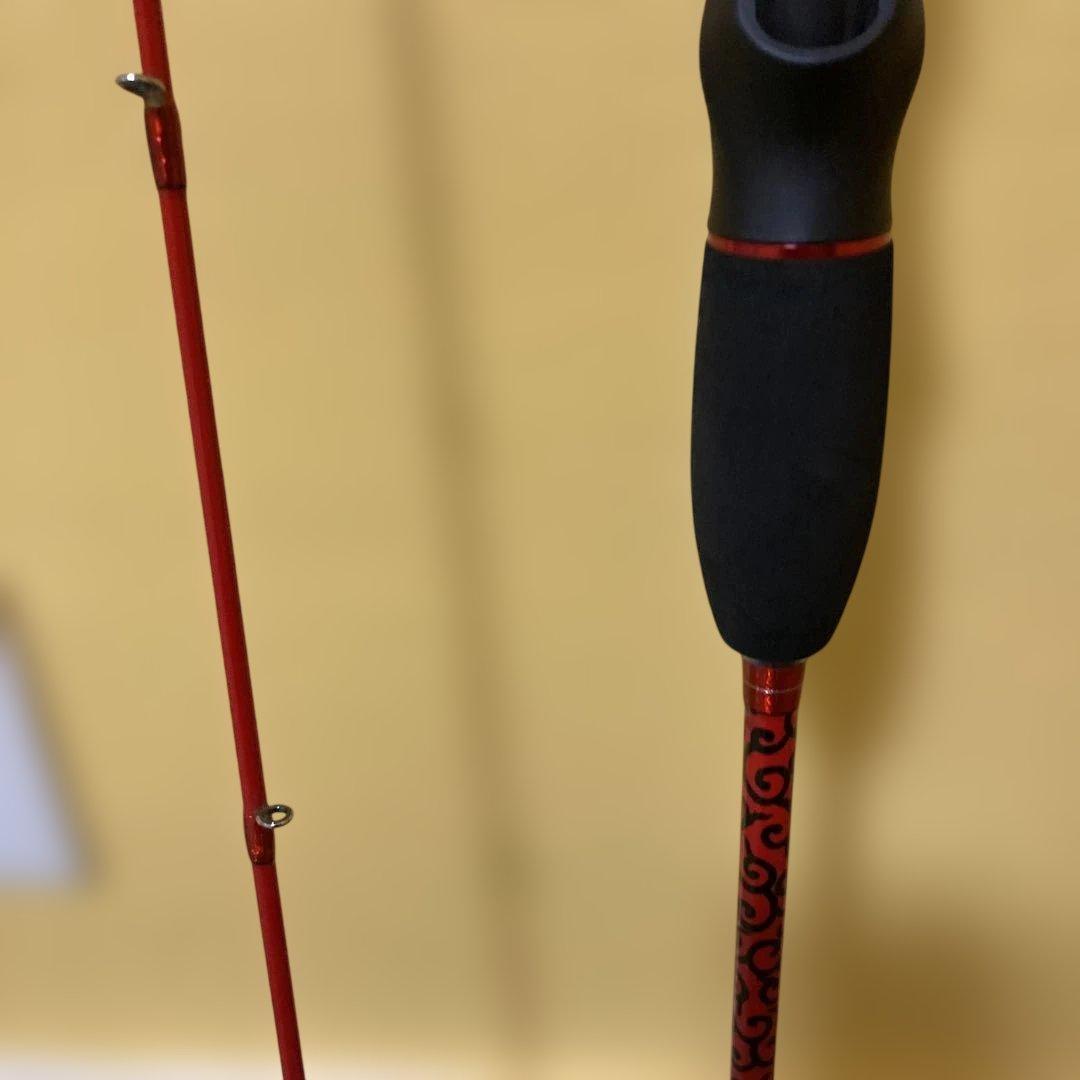 ジークラック泥棒竿スパイダー DＯ RＯーB603Ｌ赤青イカメタルベイトロット