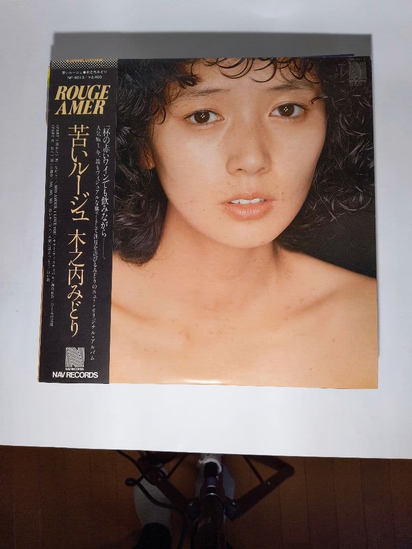 木之内みどりさんのLPレコード11枚、EPレコード2枚、写真集1冊