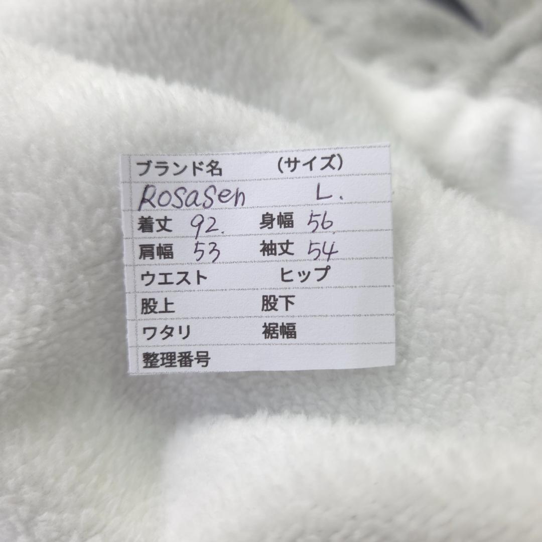 ロサーセン　ストレッチ　裏ボア　長袖　ワンピース　グレー　L　ゴルフ　秋冬