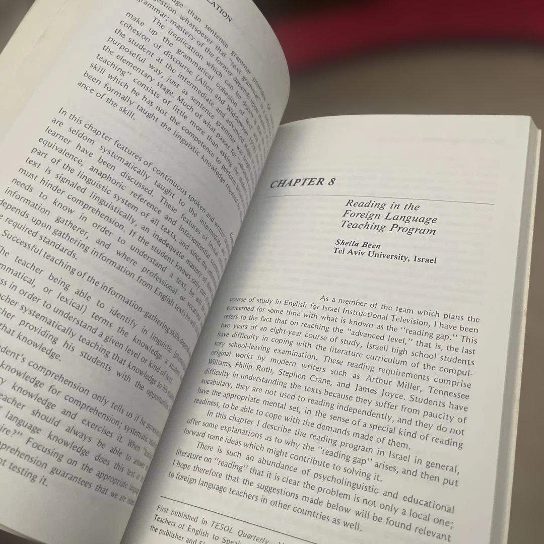 希少　Reading in a Second Language