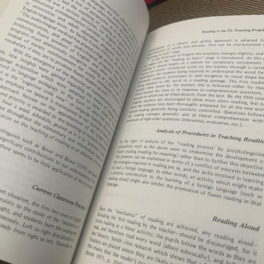 希少　Reading in a Second Language