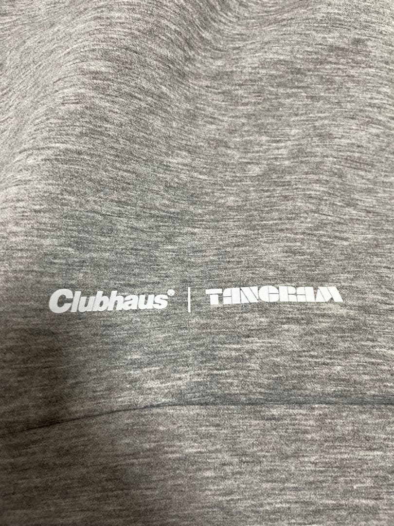 CLUBHAUS × TANGRAM グレー　 パーカー　Ｌサイズ
