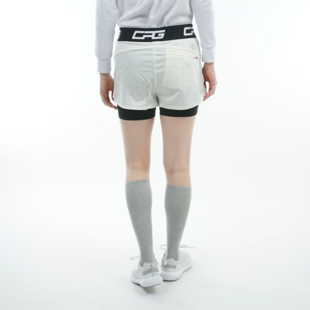 CPG ストレッチ レイヤード レギンスパンツ レディース ホワイト サイズ1